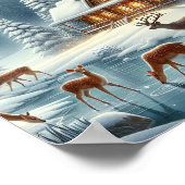 雪の下の雪の町 ポスター (角)