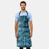 雪の下の青い森またはガラスの割れた下 エプロン (着用した状態)