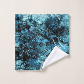 雪の下の青い森またはガラスの割れた下 バスタオルセット (ウォッシュタオル)