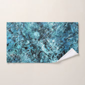 雪の下の青い森またはガラスの割れた下 バスタオルセット (ハンドタオル)