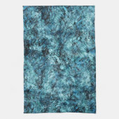 雪の下の青い森またはガラスの壊れたスタイル キッチンタオル (縦)