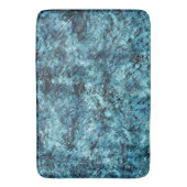 雪の下の青い森やひびガラス バスマット (正面縦)