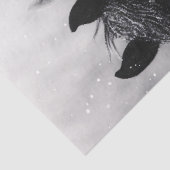 雪の下の3頭の馬 薄葉紙 (詳細)