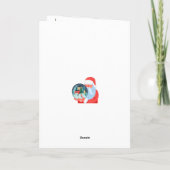 雪の世界のクリスマス カード (裏面)