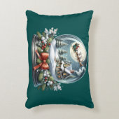 雪の世界不思議ランドのサンタのスレイライド アクセントクッション (正面(垂直))