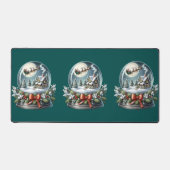 雪の世界不思議ランドのサンタのスレイライド デスクマット (正面)