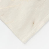 雪の丘の山ライオン フリースブランケット (角)