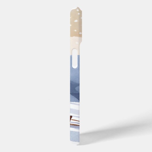 雪の丘陵 | 水彩の冬 Case-Mate iPhoneケース (裏面 / 右)