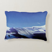 雪の丘、冬のパノラマ アクセントクッション (裏面)