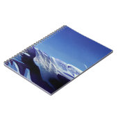 雪の丘、冬のパノラマ ノートブック (左側)