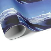 雪の丘、冬のパノラマ ラッピングペーパー (ロールコーナー)