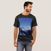 雪の丘、冬のパノラマ Tシャツ (正面フル)