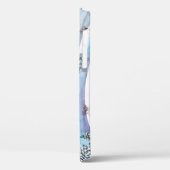 雪の丘、家:水彩風景 Case-Mate iPhoneケース (裏面 / 左)
