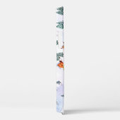 雪の丘、家:水彩風景 Case-Mate iPhoneケース (裏面 / 右)