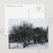 雪の両親の庭 ポストカード (正面/裏面)