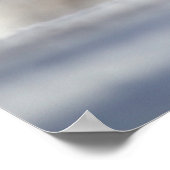 雪の中でかわいい小さな房状のタイマウスの鳥 ポスター (角)