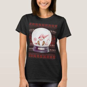 雪の中でかわいい醜いクリスマスサンタ格言 過去記事 Tシャツ