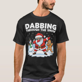 雪の中でのダブ Tシャツ