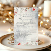 雪の中での愛の花婿は何と言ったブライダルシャワー