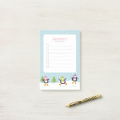 雪の中でカワイジャンピングペンギンフェスティバル一覧へ ポストイット (デスク上)