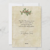 雪の中でクリスマスを迎える旧世界のお父さん|過去記事 シーズンカード (裏面)