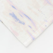 雪の中でクリ絵を描ット・ピント・ソレル・クォーターの馬 フリースブランケット (角)