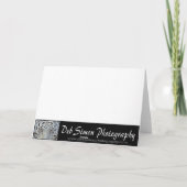 雪の中でチーズ カード (裏面)