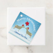 雪の中でトゲンブルク乳製品ヤギのクリスマス フェイバータグ (インサイチュ)