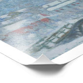 雪の中でノルウェーをサンドビケン フォトプリント            (角)