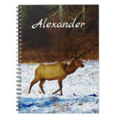 雪の中でハンターズギフトエルク ノートブック (正面)