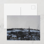 雪の中でフォーファー ポストカード (正面/裏面)