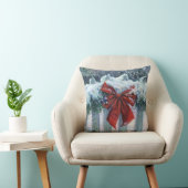 雪の中で弓を引く クッション (椅子)