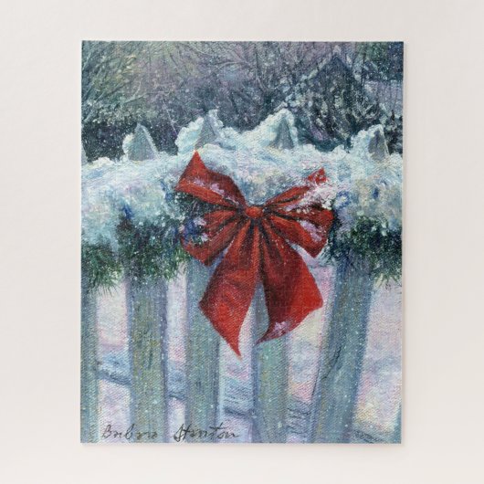 "雪の中で弓"ジグソーパズル ジグソーパズル (縦)