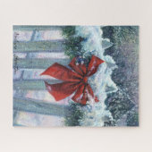 "雪の中で弓"ジグソーパズル ジグソーパズル (横)