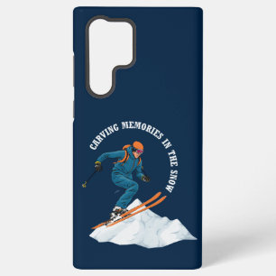 雪の中で思い出を刻むこと SAMSUNG GALAXY S22 ULTRAケース