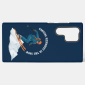 雪の中で思い出を刻むこと SAMSUNG GALAXYケース (裏面横)