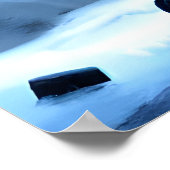 雪の中で息を飲む | AIアートポスター ポスター (角)