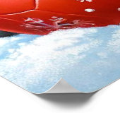 雪の中で愛遊らしいダシュントの子犬 ポスター (角)