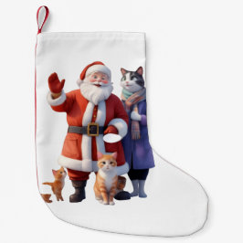 雪の中で手を振ってさようなら スモールクリスマスストッキング