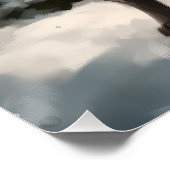 雪の中で杖のコルソ犬 ポスター (コーナー)