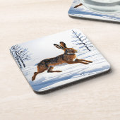 雪の中で無限のウサギの自由 コースター (左側)