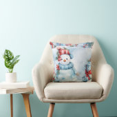 雪の中で独自のプレゼントを作成する クッション (椅子)