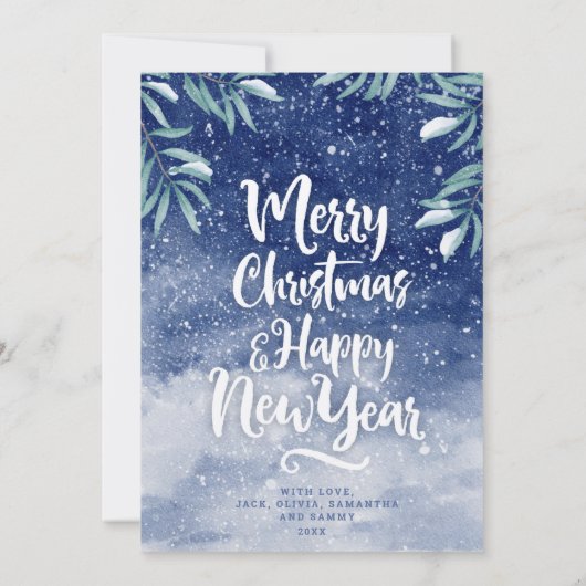 雪の中で眠るクマ (裏面)