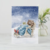 雪の中で眠るクマ (スタンド正面)