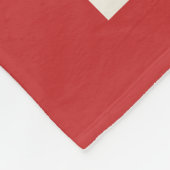 雪の中で立ち上がるスキー夫妻のポスター フリースブランケット (角)