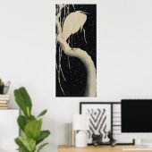 雪の中で鶴を打つ ポスター (ホームオフィス)