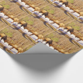 雪の中で2～2ブルエルク ラッピングペーパー (角)