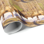 雪の中で2～2ブルエルク ラッピングペーパー (ロールコーナー)