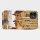 雪の中で2～2ブルエルク Case-Mate iPhoneケース (裏面(横))