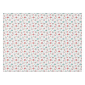 雪の中にかわいいペンギン。白で印刷 テーブルクロス (正面(横))